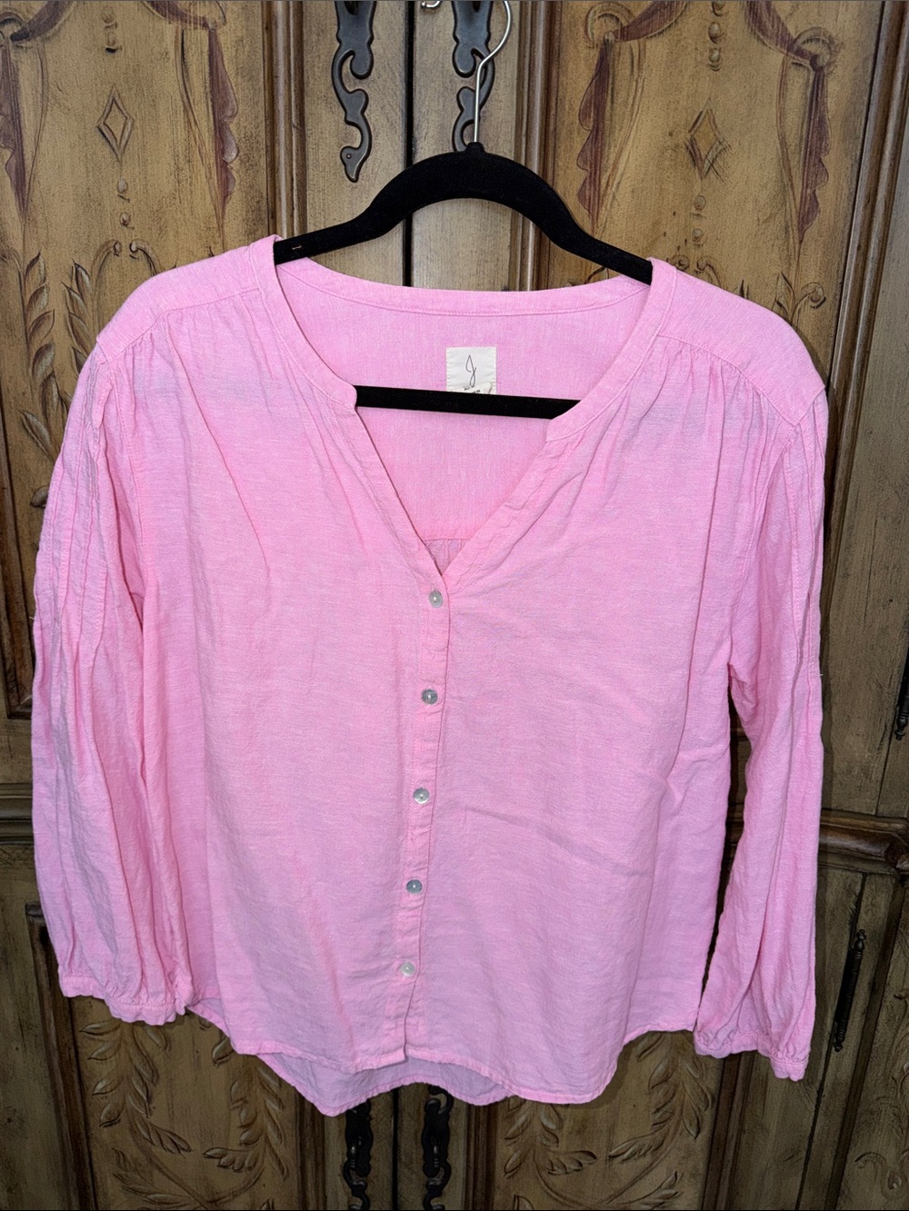 Joie Linen Blend Button-Front Women’s Blouse